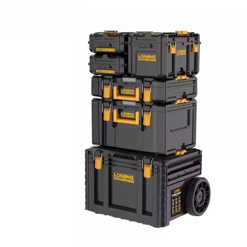 Workshop Garage Tools Manufacturer - İstiflenebilir Ağır Hizmet Tipi Kilitlenebilir Metal