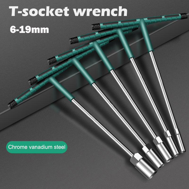 Car Workshop Tools And Equipment - 6-19mm T Soket Tork Anahtarı Kauçuk