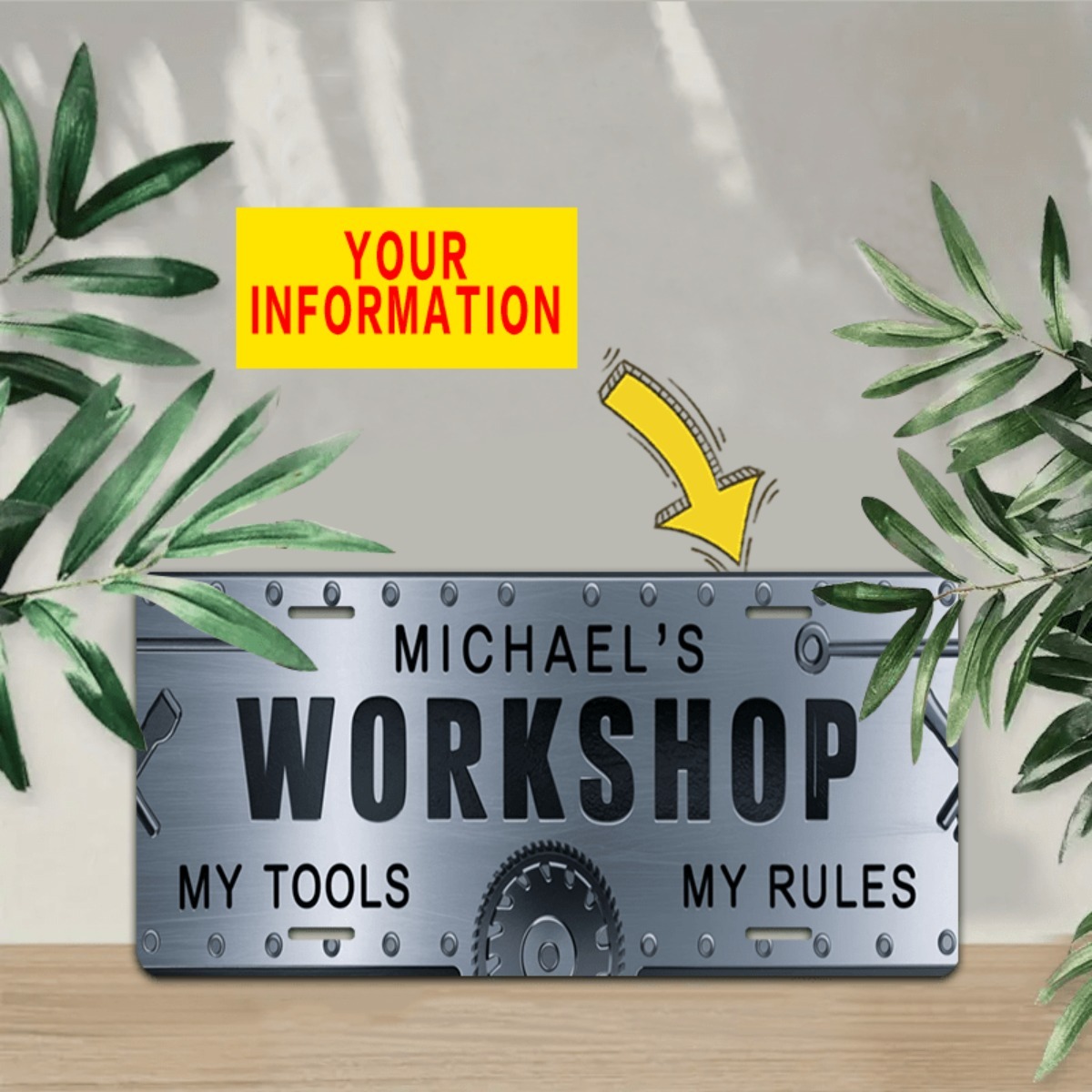 Kişiselleştirilmiş İsim Atölye - Tools Name In Workshop incelemesi ve fiyatı