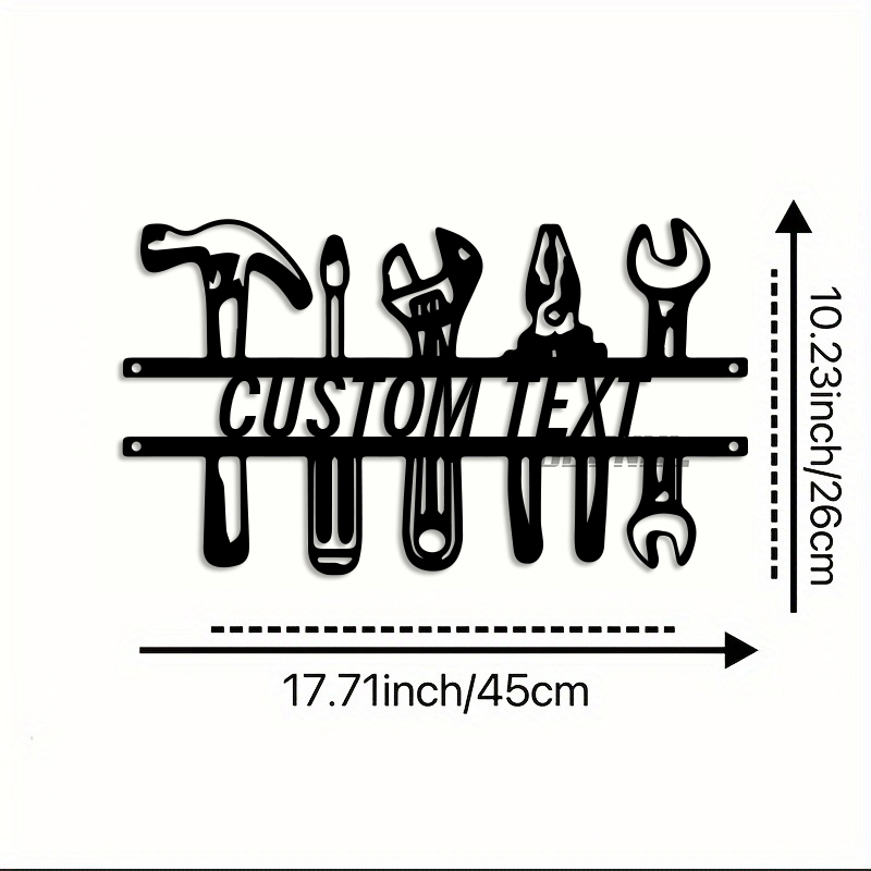 DIY Endüstriyel Tarz Demir Duv - Tools Name In Workshop incelemesi ve fiyatı