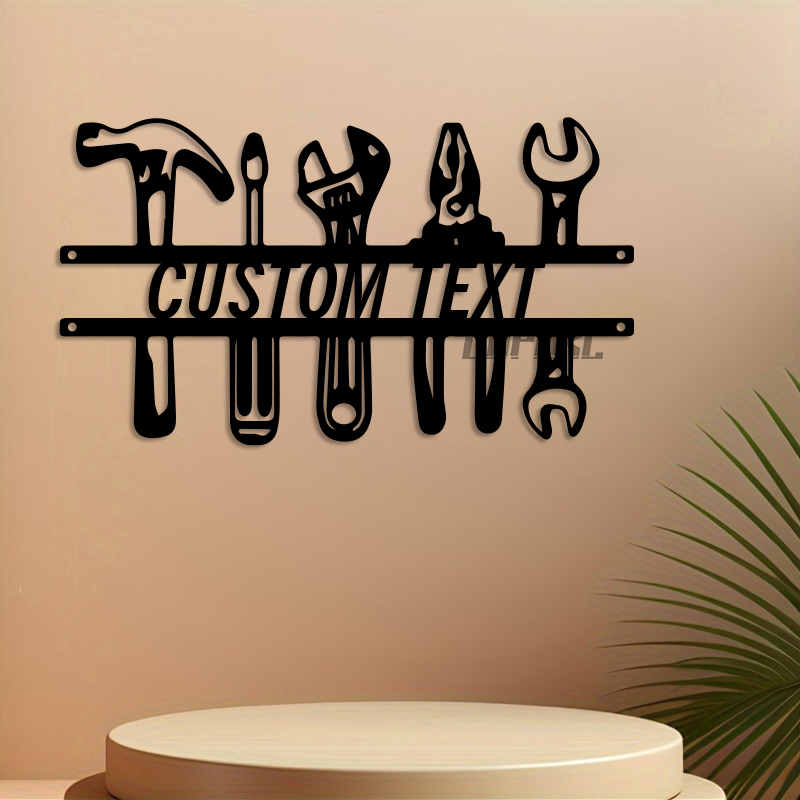 DIY Endüstriyel Tarz Demir Duv - Tools Name In Workshop incelemesi ve fiyatı