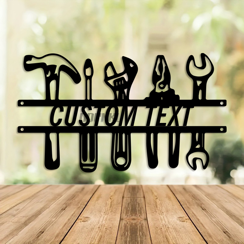DIY Endüstriyel Tarz Demir Duv - Tools Name In Workshop incelemesi ve fiyatı