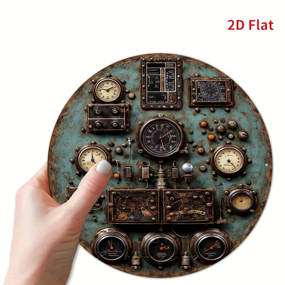 2D Düz Retro Kontrol Paneli Yu - Workshop Tools Wall incelemesi ve fiyatı