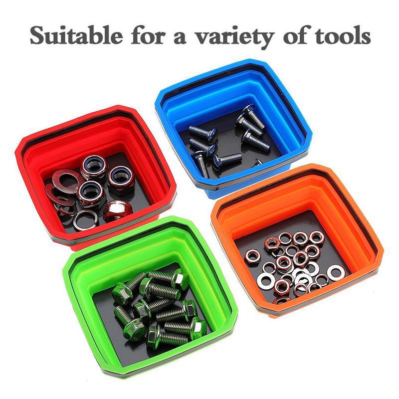 Renkli Kare Silikon Katlanabil - Magnetic Parts Tray incelemesi ve fiyatı