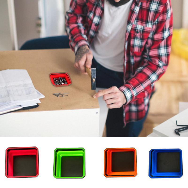 Renkli Kare Silikon Katlanabil - Magnetic Parts Tray incelemesi ve fiyatı