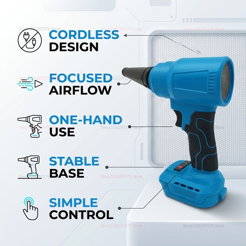 18V fırçasız akülü hava silgi  - Workshop Cleaning Tools incelemesi ve fiyatı