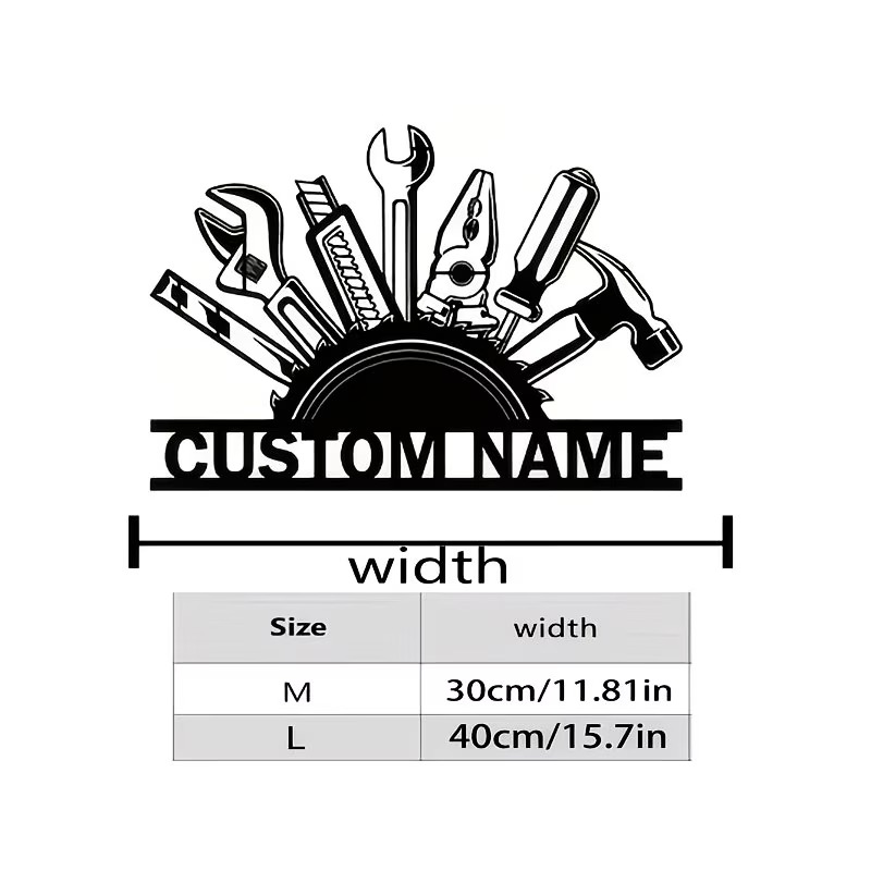 Özel Metal Alet Duvar Sanatı - - Tools Name In Workshop incelemesi ve fiyatı