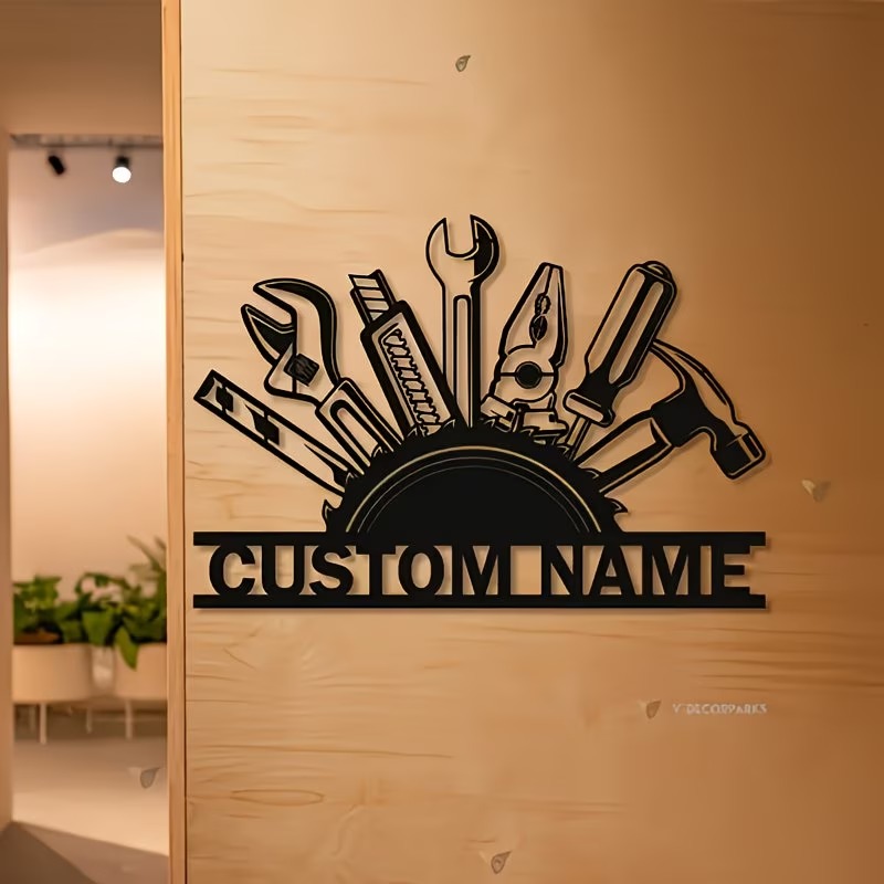 Özel Metal Alet Duvar Sanatı - - Tools Name In Workshop incelemesi ve fiyatı